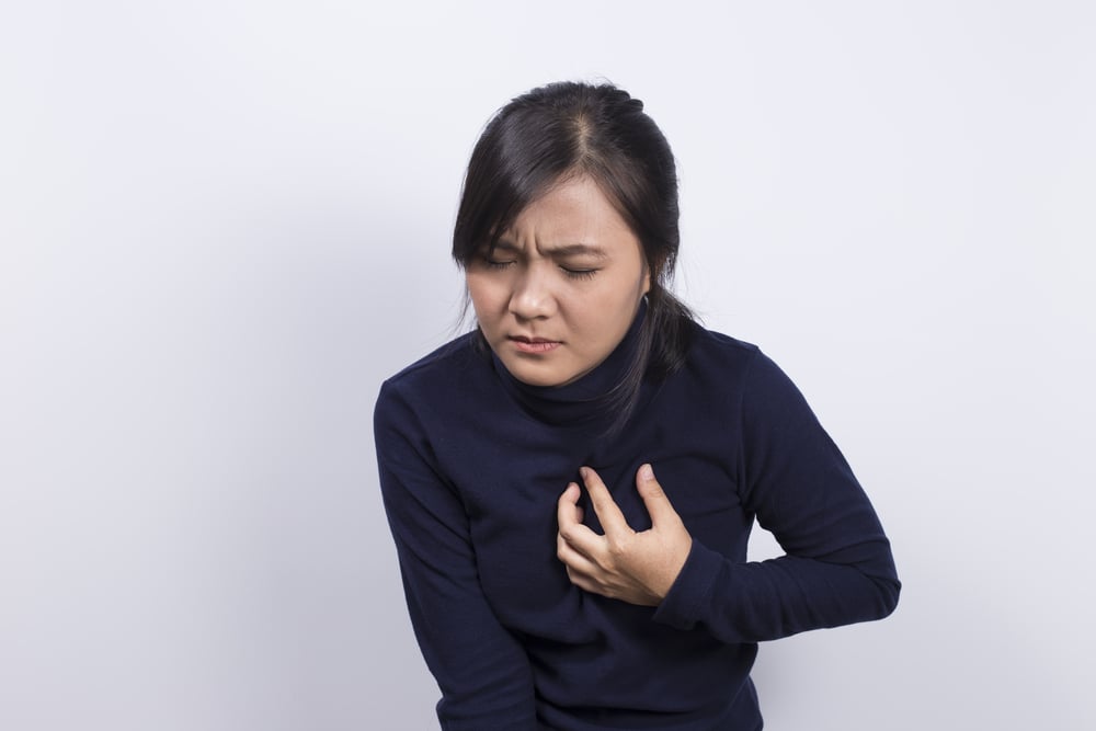 sāpes krūtīs, kas raksturīgas sirds slimībām