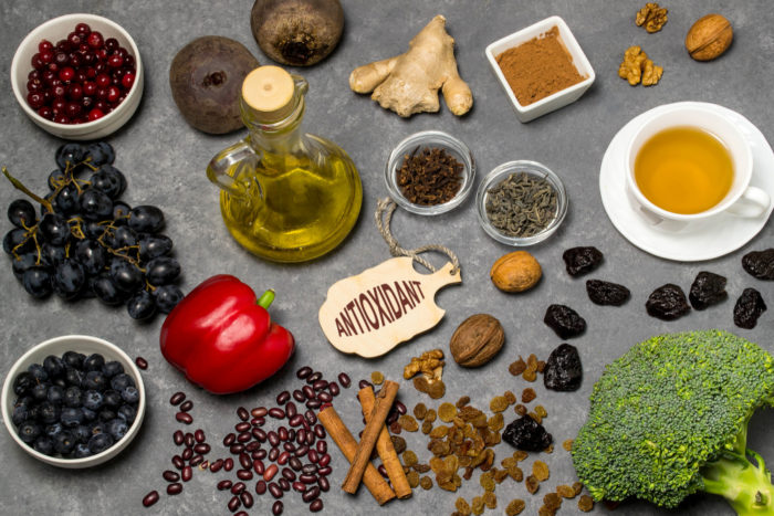 pārtikas produkti ar augstu antioksidantu